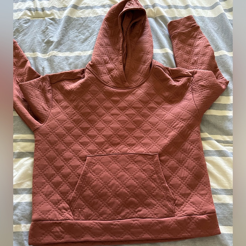 Quilt print sweater